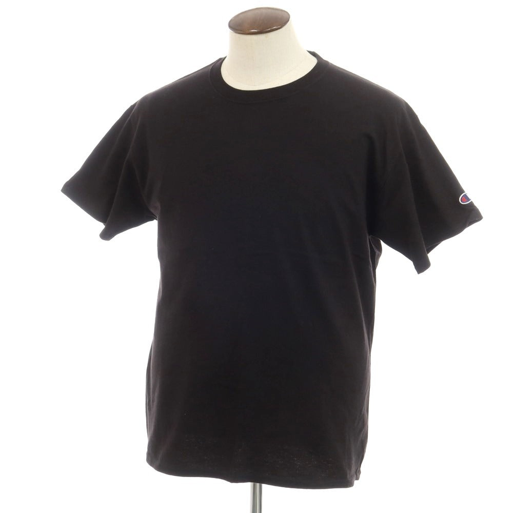 【中古】チャンピオン Champion コットン クルーネック 半袖Ｔシャツ ブラック【サイズL】【BLK】【S/S】【状態ランクB】【メンズ】【759096】