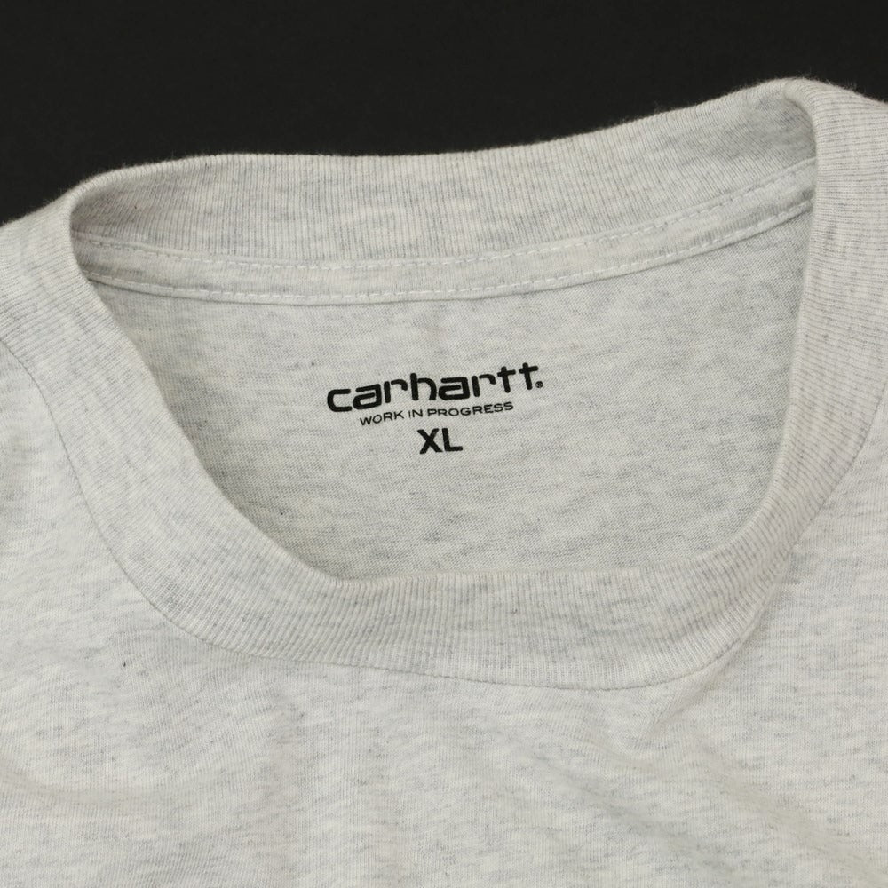 【中古】カーハート Carhartt コットン クルーネック 半袖Ｔシャツ ライトグレー【サイズXL】【GRY】【S/S】【状態ランクB】【メンズ】【759096】