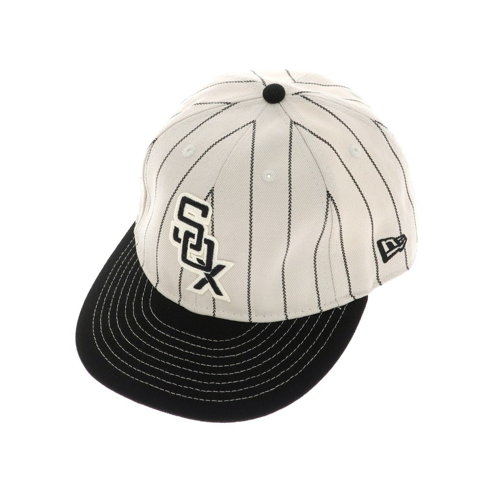 【中古】ニューエラ NEW ERA ポリエステル ベースボールキャップ ベージュxブラック【サイズ7 5/8】【BEI】【S/S/A/W】【状態ランクC】【メンズ】【759098】