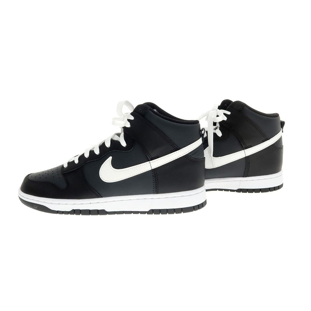 【中古】ナイキ NIKE DUNK HI ダンクハイ レザー スニーカー ブラックxホワイト【 27cm 】【 状態ランクA 】【 メンズ 】