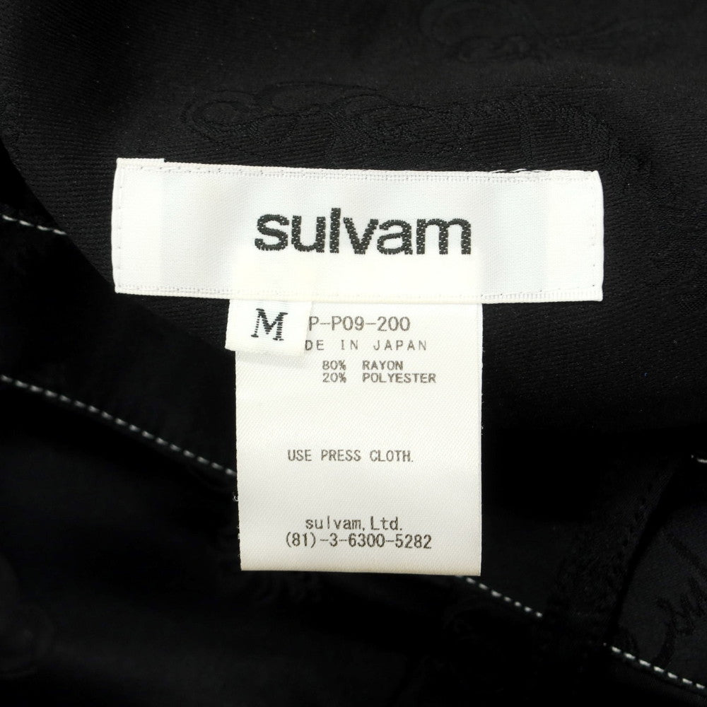 【中古】サルバム sulvam レーヨンポリエステル ボトムス パンツ ブラック【サイズM】【BLK】【S/S】【状態ランクB】【メンズ】【759093】