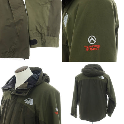 【中古】ザノースフェイス THE NORTH FACE GORE-TEX ナイロン マウンテンパーカー オリーブ【 XL 】【 状態ランクC 】【 メンズ 】