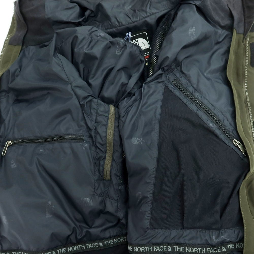 【中古】ザノースフェイス THE NORTH FACE GORE-TEX ナイロン マウンテンパーカー オリーブ【 XL 】【 状態ランクC 】【 メンズ 】