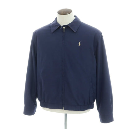 【中古】ポロ ラルフローレン Polo Ralph Lauren ポリエステル ジップアップ スイングトップ ネイビー【 LL 】【 状態ランクC 】【 メンズ 】