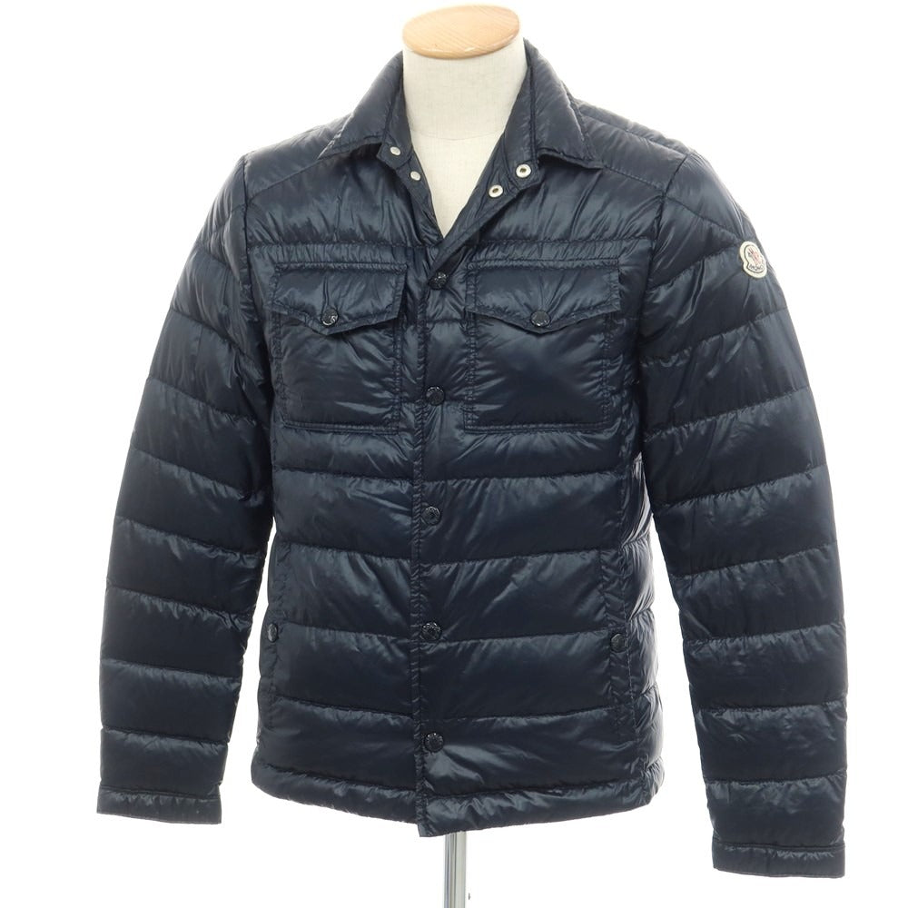 【中古】モンクレール MONCLER ナイロン ライト ダウンジャケット ダークネイビー【 1 】【 状態ランクB 】【 メンズ 】