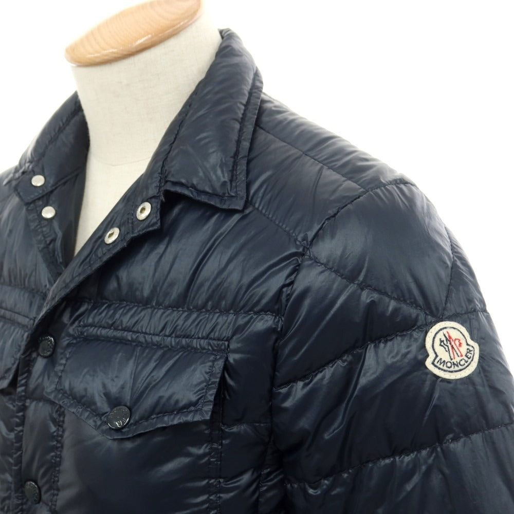 【中古】モンクレール MONCLER ナイロン ライト ダウンジャケット ダークネイビー【 1 】【 状態ランクB 】【 メンズ 】