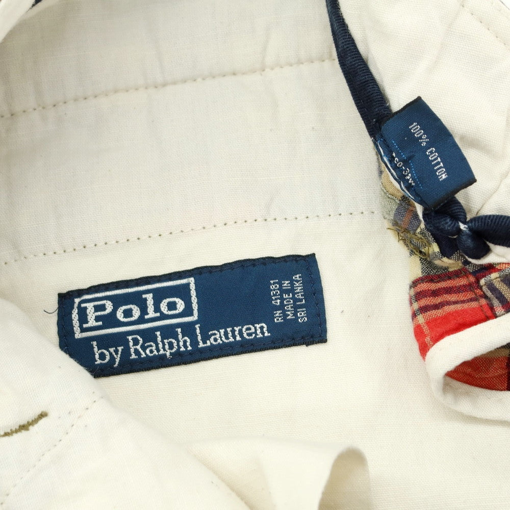 【中古】ポロ ラルフローレン Polo Ralph Lauren コットン パッチワーク ショートパンツ ベージュ系xマルチカラー【サイズ36】【BEI】【S/S】【状態ランクB】【メンズ】【759091】