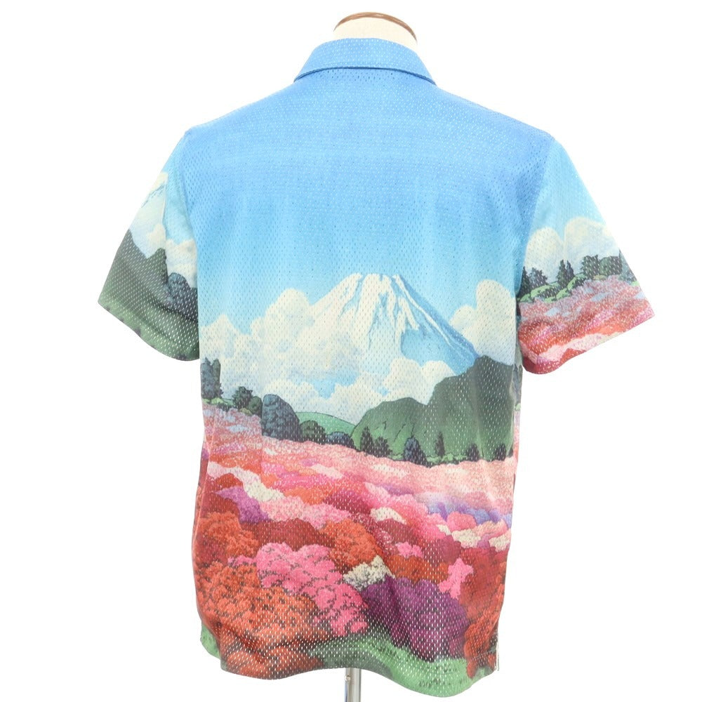 中古】キス KITH ポリエステルメッシュ ハーフジップ 半袖