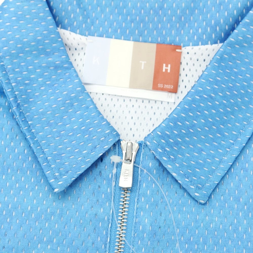 中古】キス KITH ポリエステルメッシュ ハーフジップ 半袖