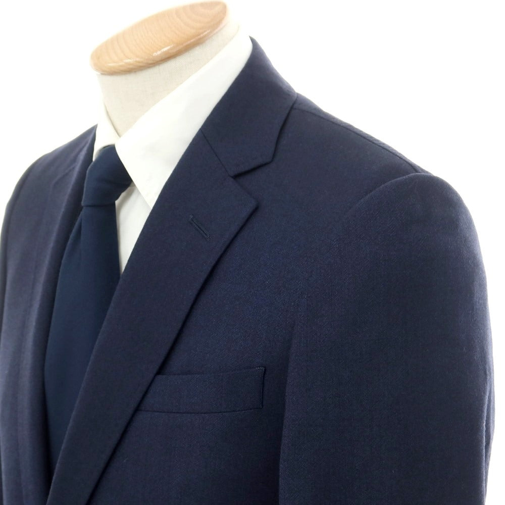 【中古】スーツカンパニー THE SUIT COMPANY ストレッチウール 2つボタンスーツ ネイビー【 170cm-8Drop  (M位) 】【 状態ランクB 】【 メンズ 】