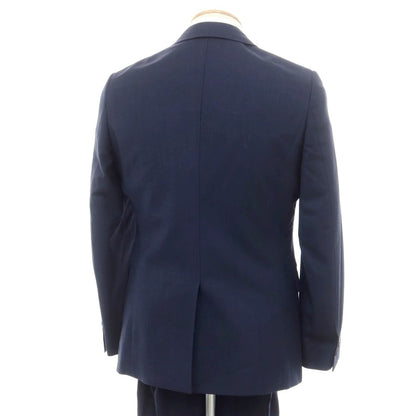 【中古】スーツカンパニー THE SUIT COMPANY ストレッチウール 2つボタンスーツ ネイビー【 170cm-8Drop  (M位) 】【 状態ランクB 】【 メンズ 】