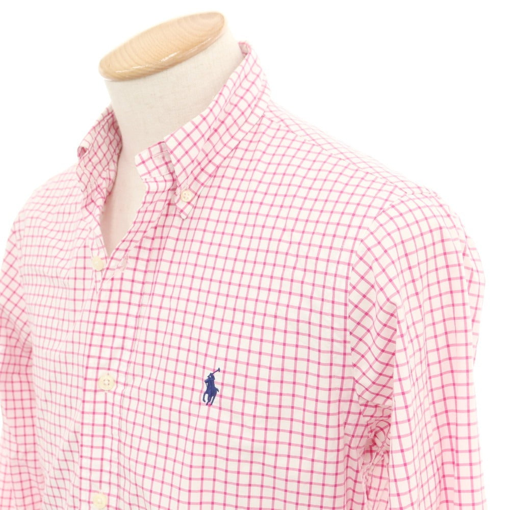 【中古】ラルフローレン RALPH LAUREN チェック BDシャツ ホワイトxピンク【 S 】【 状態ランクB 】【 メンズ 】
[APD]