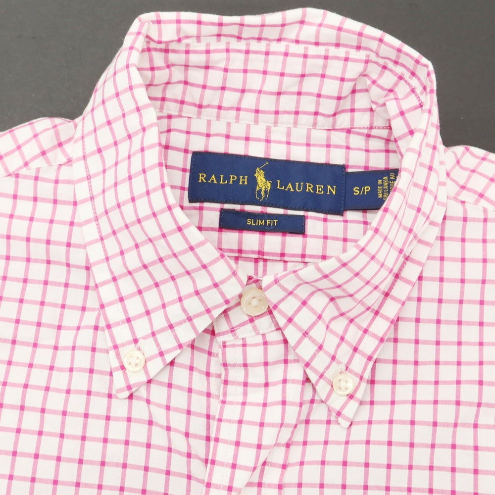 【中古】ラルフローレン RALPH LAUREN チェック BDシャツ ホワイトxピンク【 S 】【 状態ランクB 】【 メンズ 】
[CPD]