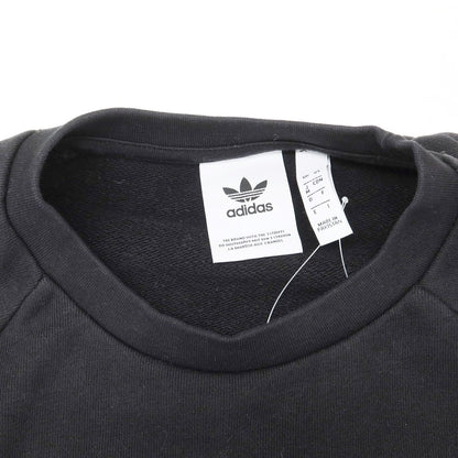 【中古】アディダス adidas ラグランスリーブ クルーネックスウェット ブラック【 M 】【 状態ランクC 】【 メンズ 】