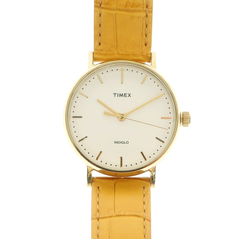 【中古】タイメックス TIMEX クォーツ 腕時計 ゴールド【 状態ランクB 】【 メンズ 】