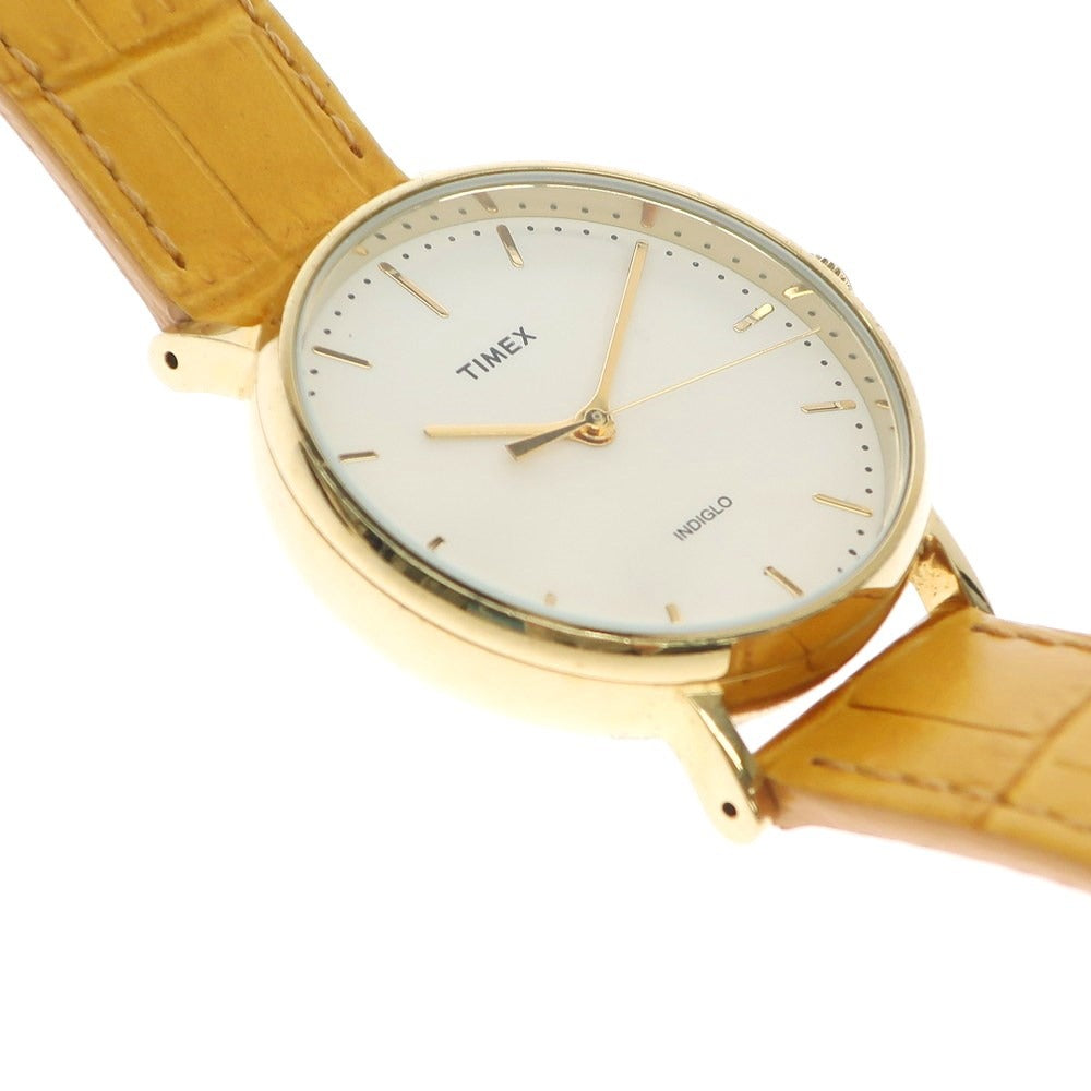 【中古】タイメックス TIMEX クォーツ 腕時計 ゴールド【 状態ランクB 】【 メンズ 】