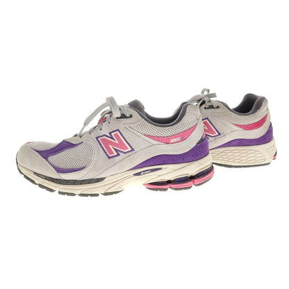 【中古】ニューバランス NEW BALANCE M2002RWB スエード スニーカー グレーxパープル【 27.5 】【 状態ランクC 】【 メンズ 】