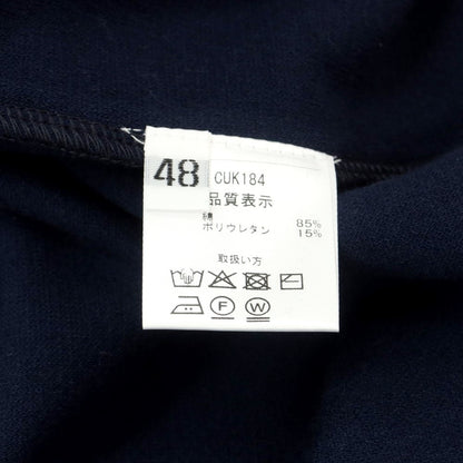 【中古】【未使用】クルチアーニ CRUCIANI コットン パイル クルーネック 半袖Ｔシャツ ネイビー【 48 】【 状態ランクS 】【 メンズ 】