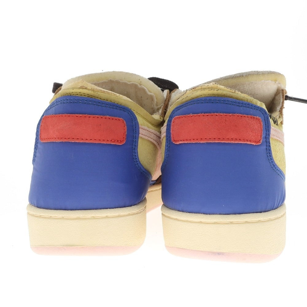 【中古】ディアドラ Diadora Mi Basket Row Cut LEO CALACICCO スニーカー ブラウンxマルチ系【 26.5 】【 状態ランクA 】【 メンズ 】