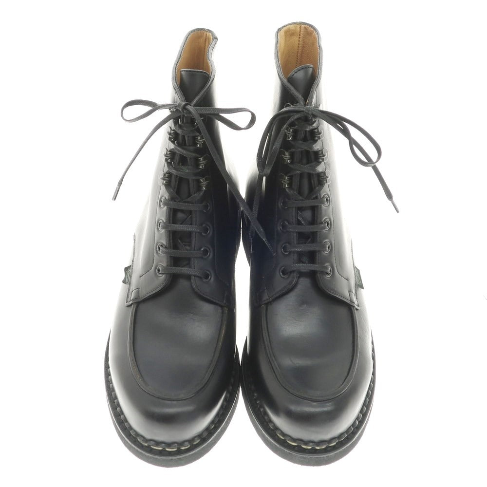 【中古】【未使用】パラブーツ Paraboot BEAULIEU レースアップ Uチップブーツ ブラック【 8 】【 状態ランクS 】【 メンズ 】