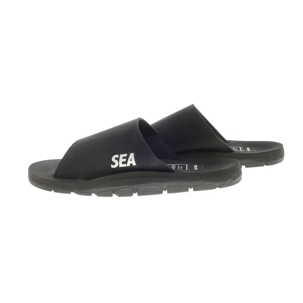 【中古】ウィンダンシー WIND AND SEA × Island Slipper ウルトラスエード サンダル ブラック【 9 】【 状態ランクA 】【 メンズ 】