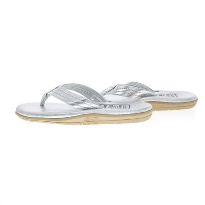 【中古】【未使用】アイランドスリッパ ISLAND SLIPPER レザー トングサンダル シルバー【 8 】【 状態ランクS 】【 メンズ 】