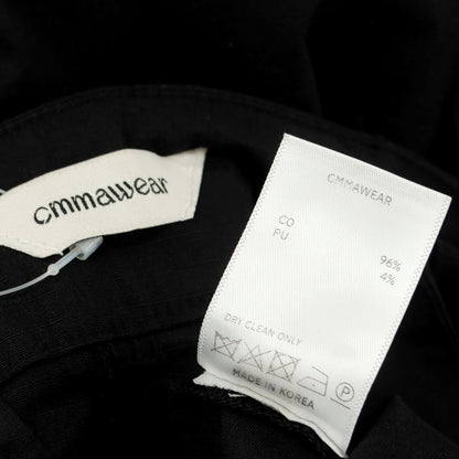 【中古】コマウェア cmmawear ストレッチコットン ワイドパンツ ブラック【 M 】【 状態ランクB 】【 メンズ 】