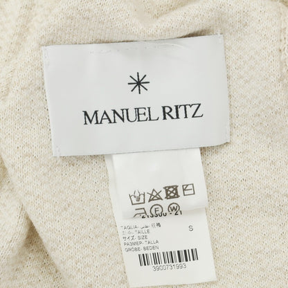 【中古】マニュエル リッツ MANUEL RITZ コットンアクリル ニットジャケット ライトベージュ【サイズS】【BEI】【S/S】【状態ランクB】【メンズ】【759074】