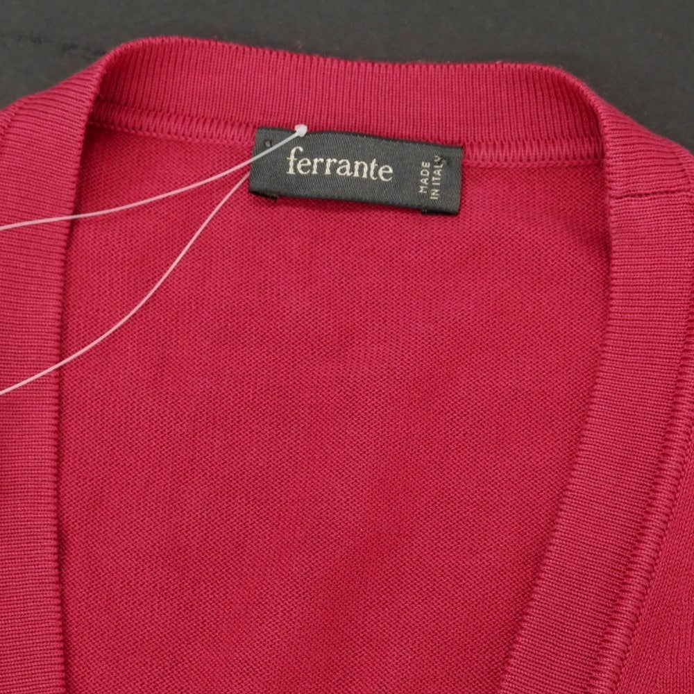 【中古】フェランテ（ウエア） ferrante コットン ニットベスト ピンク【サイズ46】【PNK】【S/S】【状態ランクB】【メンズ】【759074】