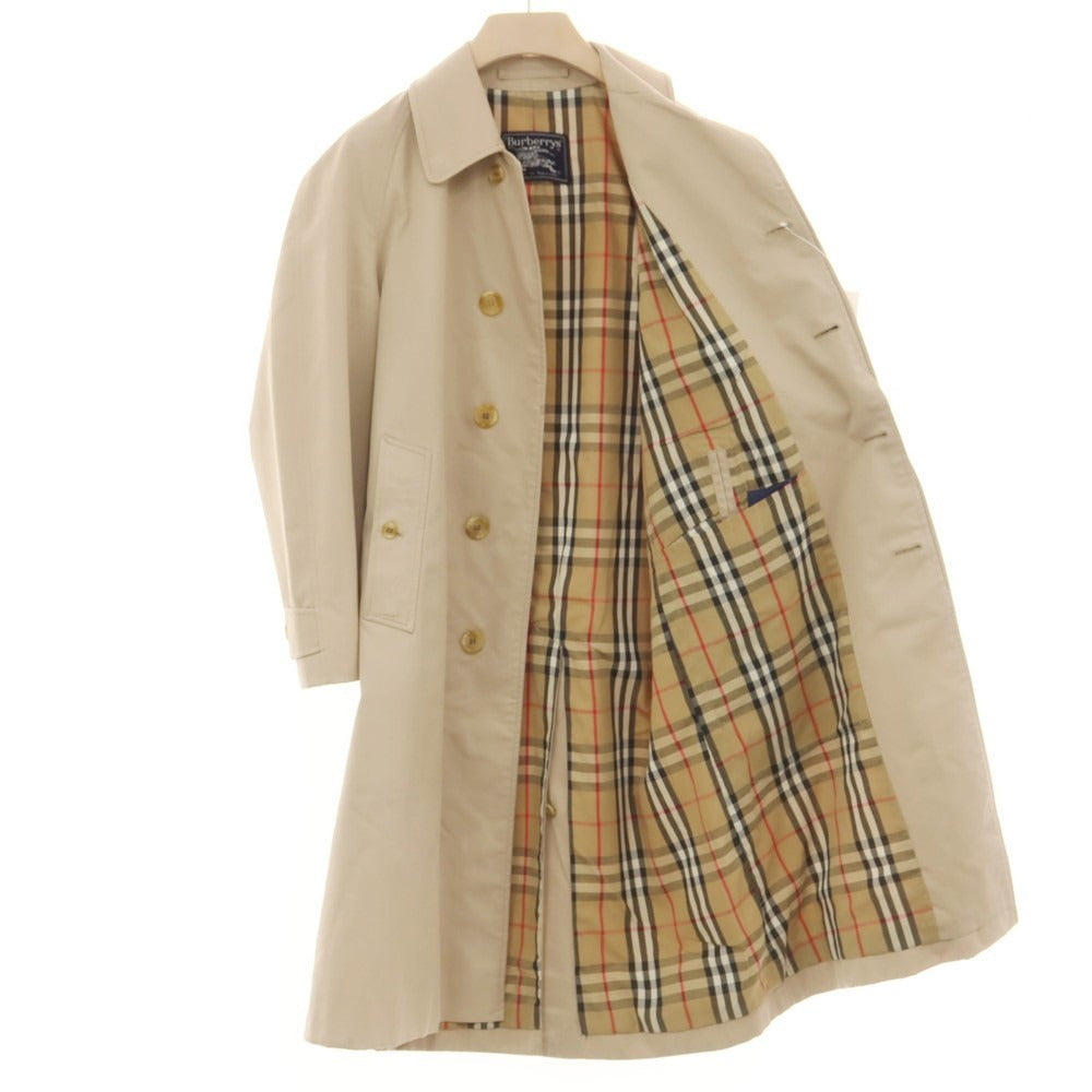 【中古】バーバリー BURBERRY ポリエステルコットン ステンカラーコート ベージュ【 表記なし 】【 状態ランクC 】【 メンズ 】