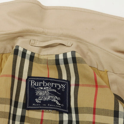 【中古】バーバリー BURBERRY ポリエステルコットン ステンカラーコート ベージュ【 表記なし 】【 状態ランクC 】【 メンズ 】