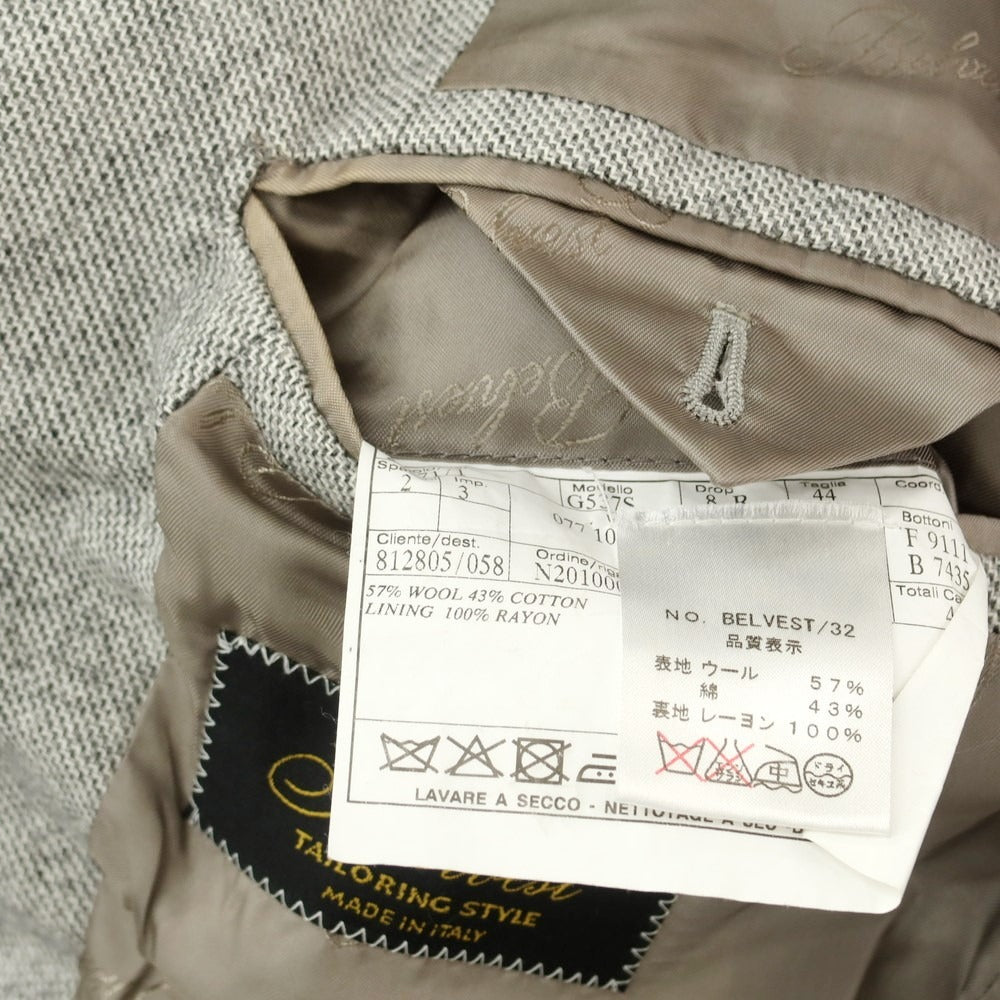 【中古】ベルベスト Belvest ウールコットン テーラードジャケット グレー【 44 】【 状態ランクC 】【 メンズ 】
[APD]