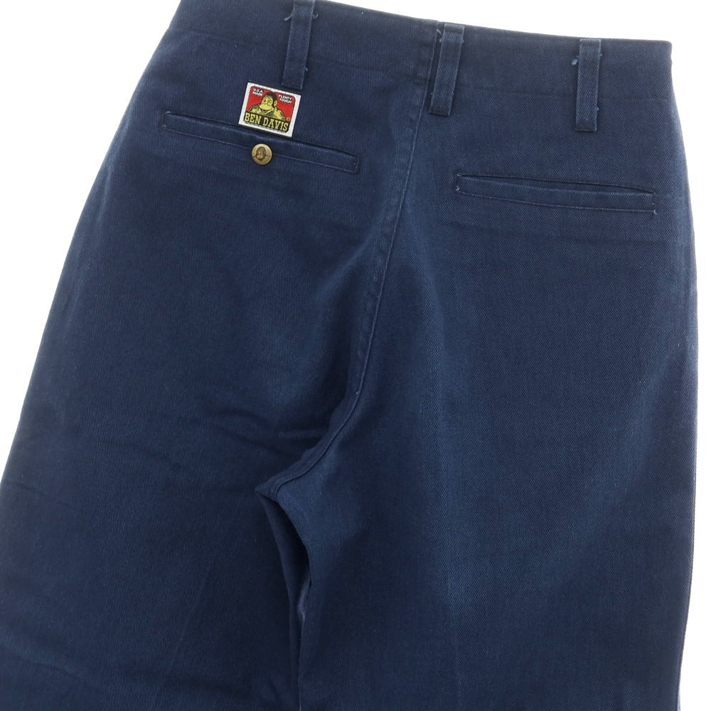 【中古】ベンデイビス BEN DAVIS コットン系 ワークパンツ ネイビー【サイズ表記なし（S位）】【NVY】【S/S】【状態ランクC】【メンズ】【759077】