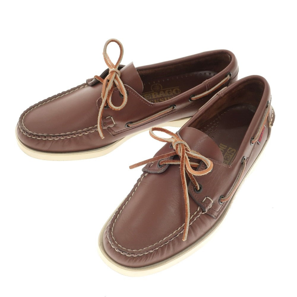 【中古】セバゴ SEBAGO DOCKSIDES レザー デッキシューズ ブラウン【 8.5 】【 状態ランクB 】【 メンズ 】