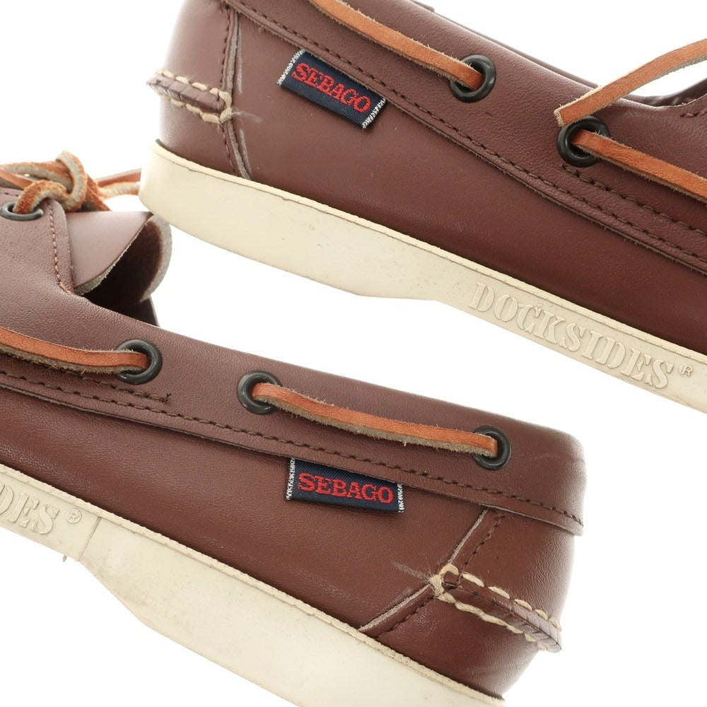 【中古】セバゴ SEBAGO DOCKSIDES レザー デッキシューズ ブラウン【 8.5 】【 状態ランクB 】【 メンズ 】