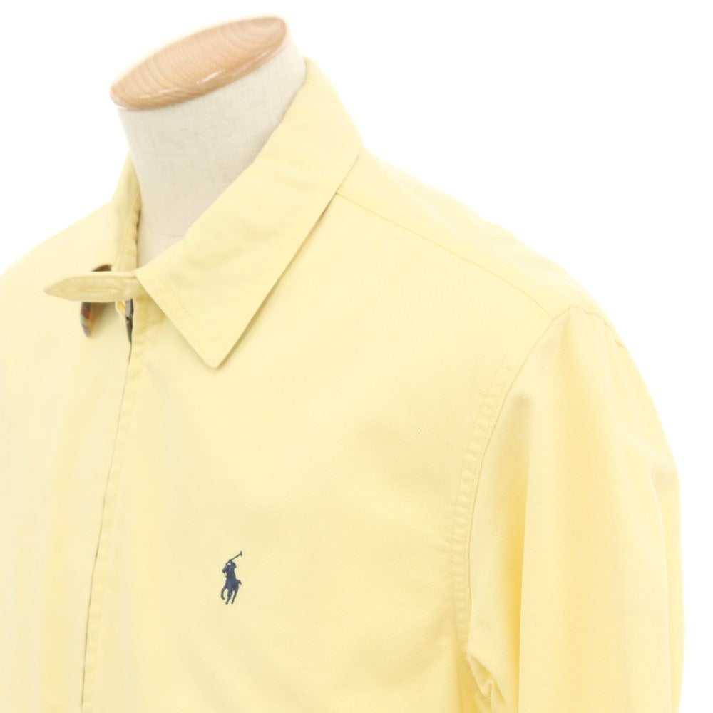 【中古】ポロ ラルフローレン Polo Ralph Lauren コットン ブルゾン スイングトップ イエロー【 S 】【 状態ランクC 】【 メンズ 】