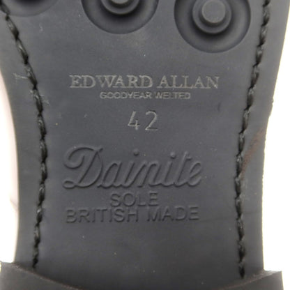 【中古】【未使用】エドワードアレン EDWARD ALLAN ストレートチップ ドレスシューズ ブラウン【 42 】【 状態ランクS 】【 メンズ 】