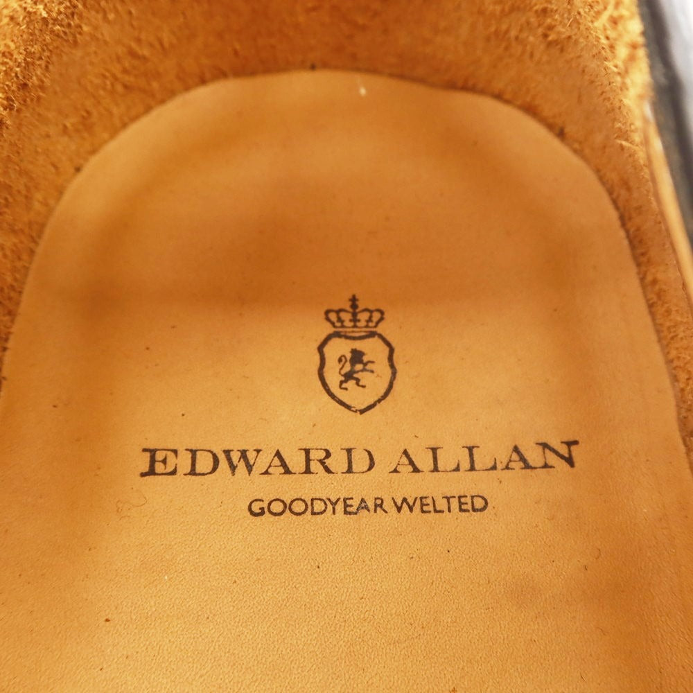 【中古】【未使用】エドワードアレン EDWARD ALLAN プレーントゥ ドレスシューズ ブラック【 44 】【 状態ランクS 】【 メンズ 】