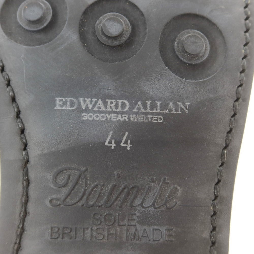 【中古】【未使用】エドワードアレン EDWARD ALLAN プレーントゥ ドレスシューズ ブラック【 44 】【 状態ランクS 】【 メンズ 】