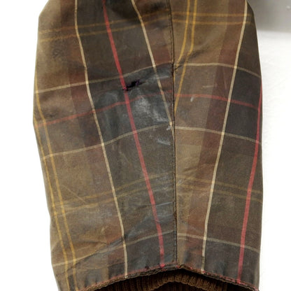 【中古】バブアー Barbour オイルドコットン チェック ビデイルジャケット ブラウン系【 34 】【 状態ランクD 】【 メンズ 】