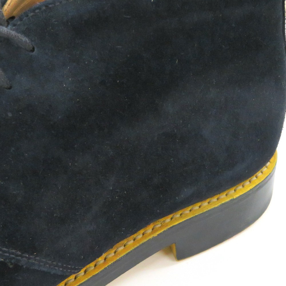 [Used] Sanders Suede Chukka Boots Navy x Yellow [8 1/2] [Condition Rank C] [Men&