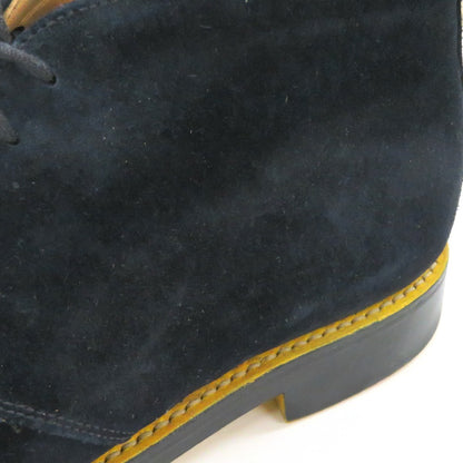 [Used] Sanders Suede Chukka Boots Navy x Yellow [8 1/2] [Condition Rank C] [Men&