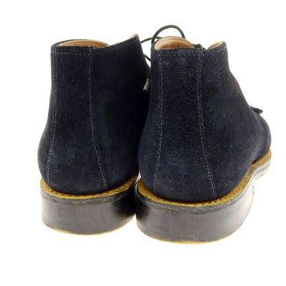 [Used] Sanders Suede Chukka Boots Navy x Yellow [8 1/2] [Condition Rank C] [Men&