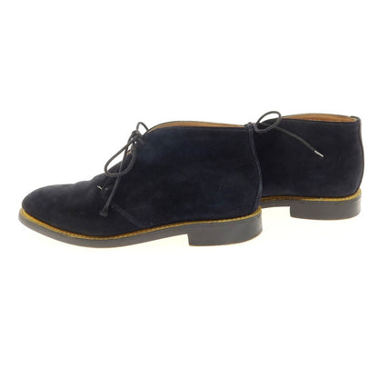 [Used] Sanders Suede Chukka Boots Navy x Yellow [8 1/2] [Condition Rank C] [Men&