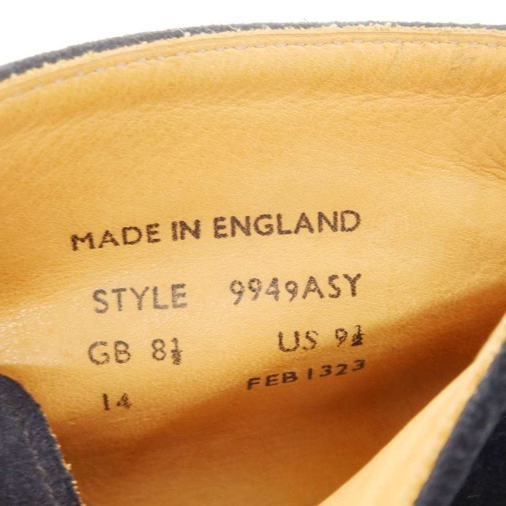 [Used] Sanders Suede Chukka Boots Navy x Yellow [8 1/2] [Condition Rank C] [Men&