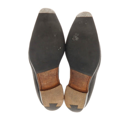 【中古】クロケットアンドジョーンズ CROCKETT&amp;JONES KENSINGTON バケッタレザー ローファー ブラック【 8 1/2 】【 状態ランクC 】【 メンズ 】