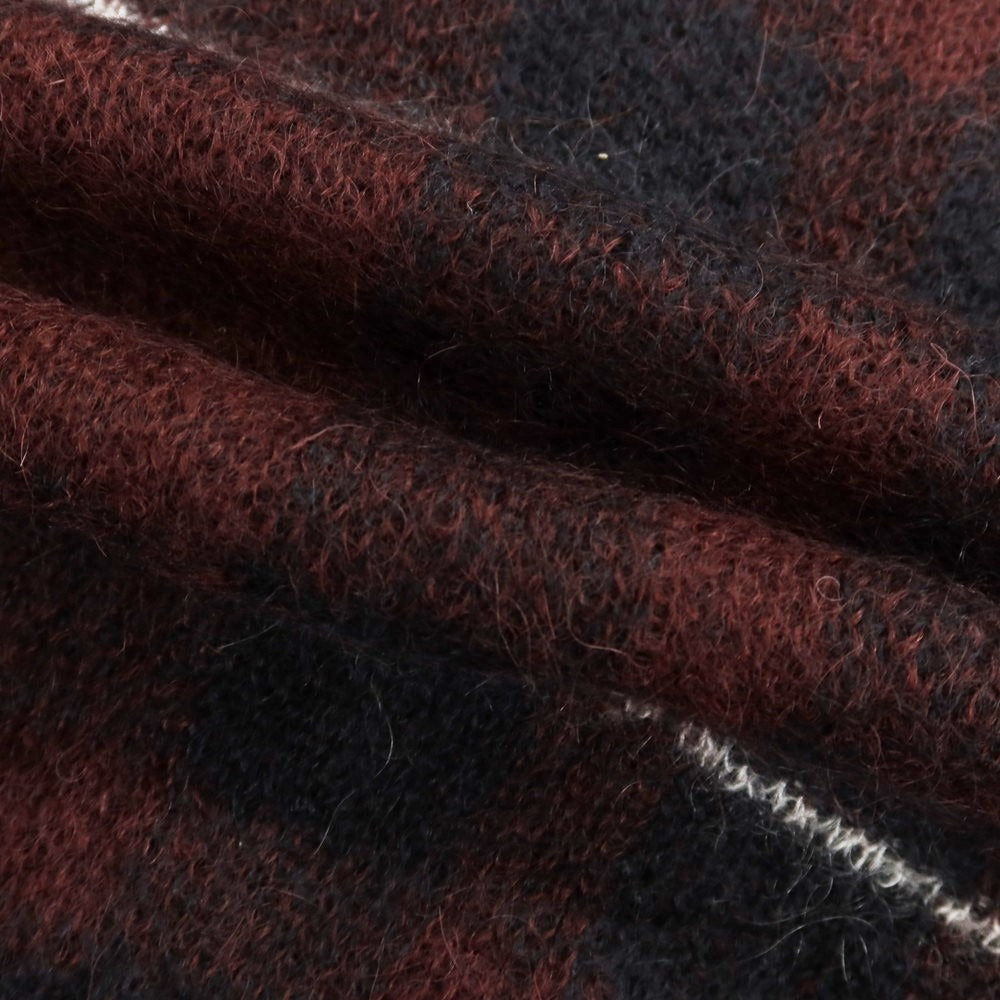【中古】ロベルトコリーナ ROBERTO COLLINA キッドモヘヤナイロン クルーネック プルオーバーニット ボルドー系【サイズ46】【RED】【A/W】【状態ランクB】【メンズ】 [EPD]