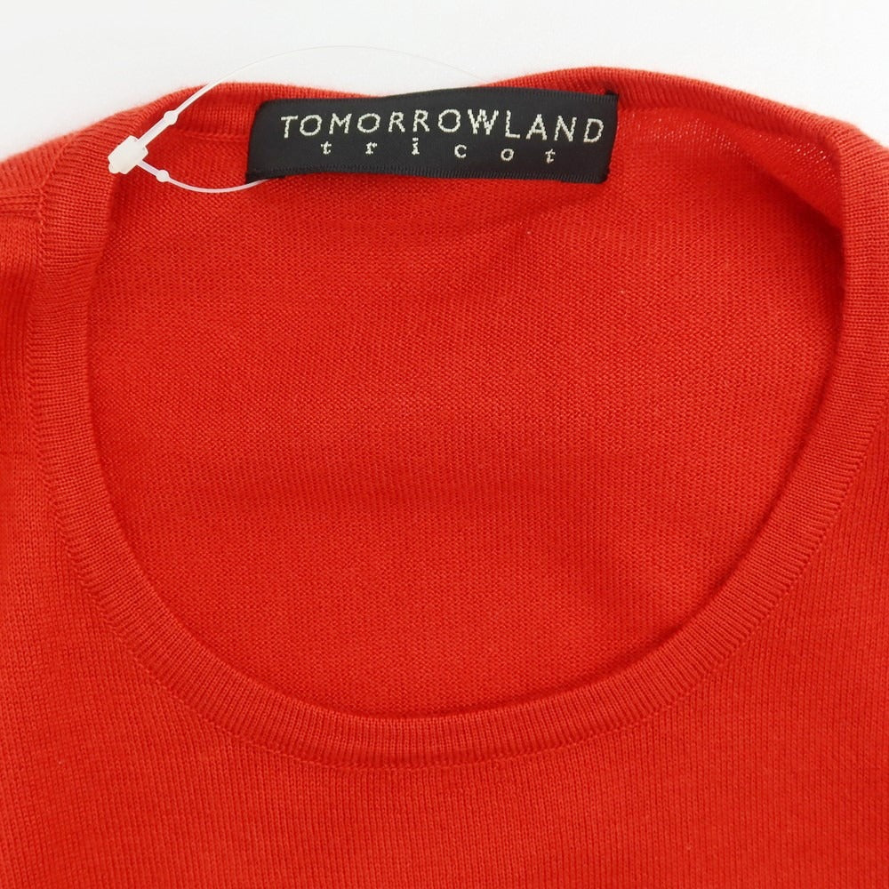 【中古】トゥモローランド TOMORROWLAND カシミヤシルク クルーネック プルオーバーニット レッド【サイズM】【RED】【A/W】【状態ランクA】【メンズ】