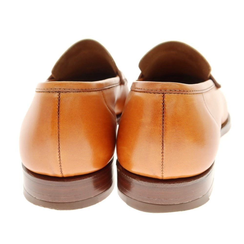 【中古】クロケットアンドジョーンズ CROCKETT&amp;JONES トレーディングポスト別注 コインローファー ライトブラウン【 6 1/2 】【 状態ランクB 】【 メンズ 】