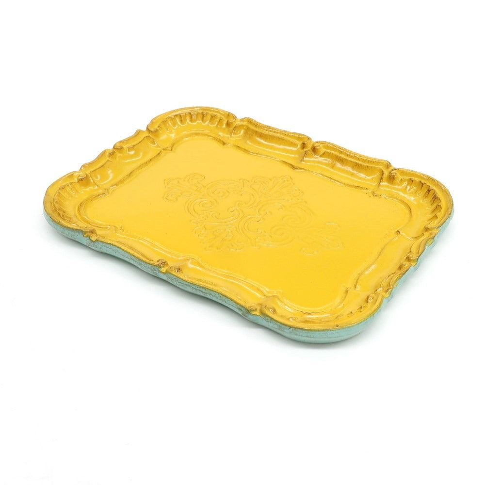 [New] R+D. LAB GIULIA Wood Tray Yellow x Mint Green [S] [Condition Rank N] [Unisex] [DPD]
